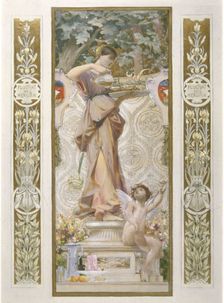 Sketch for the Festival Staircase at the Hotel de Ville in Paris: Refreshment, c1888-1898. Creator: Luc Olivier Merson