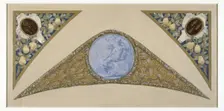 Sketch for the festival staircase at the Hotel de Ville in Paris: Virgo, between 1888 and 1898. Creator: Luc Olivier Merson