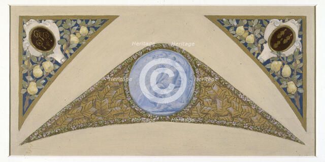 Sketch for the 'festival staircase' at the Hotel de Ville in Paris: Virgo, between 1888 and 1898. Creator: Luc Olivier Merson.