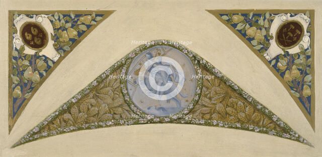 Sketch for the 'festival staircase' at the Hotel de Ville in Paris: Aries, c1888-1898. Creator: Luc Olivier Merson.