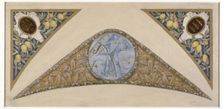 Sketch for the festival staircase at the Hotel de Ville in Paris: Cancer, between 1888 and 1898. Creator: Luc Olivier Merson