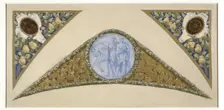 Sketch for the festival staircase at the Hotel de Ville in Paris: Gemini, between 1888 and 1898. Creator: Luc Olivier Merson