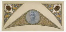 Sketch for the festival staircase at the Hotel de Ville in Paris: Libra, between 1888 and 1898. Creator: Luc Olivier Merson