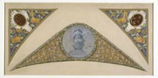 Sketch for the festival staircase at the Hotel de Ville in Paris: Libra, between 1888 and 1898. Creator: Luc Olivier Merson