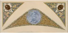 Sketch for the festival staircase at the Hotel de Ville in Paris: Pisces, between 1888 and 1898. Creator: Luc Olivier Merson