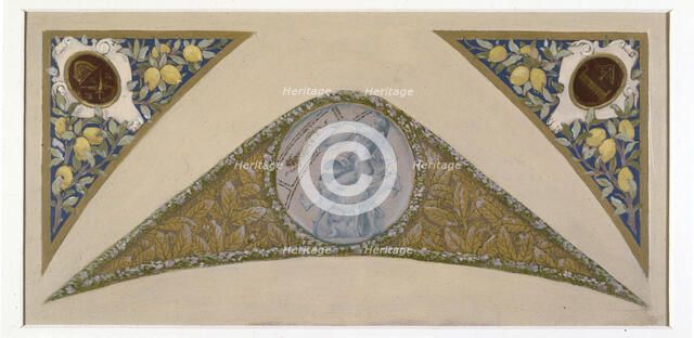 Sketch for the festive staircase of the Hotel de Ville in Paris: Capricorn, between 1888 and 1898. Creator: Luc Olivier Merson.