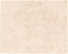 Sketch for the Flight into Egypt [verso], 1750/1755. Creator: Giovanni Battista Tiepolo