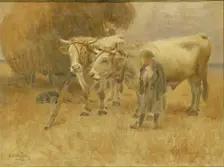 Sketch for The Harvesters, 1907. Creator: Herman Hartwich
