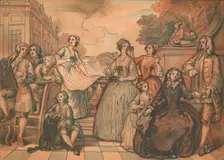 Sketch for The Jones Family Conversation Piece 1730. Artist: William Hogarth
