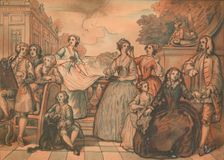 Sketch for The Jones Family Conversation Piece 1730. Artist: William Hogarth
