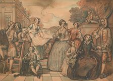 Sketch for The Jones Family Conversation Piece 1730. Artist: William Hogarth