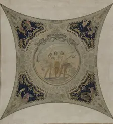 Sketch for the Lobau gallery of the Hotel de Ville in Paris: Liberty, Equality, Fraternity, 1890. Creator: Hector d Espouy