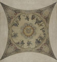 Sketch for the Lobau gallery of the Hotel de Ville in Paris: Medieval scene: games and sports, 1890. Creator: Hector d Espouy