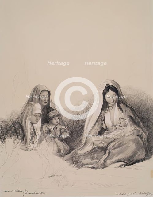 Sketch for the Nativity, 1841. Creator: Joseph Nash.