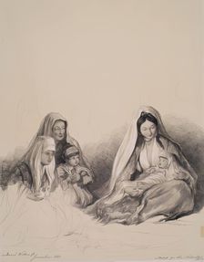 Sketch for the Nativity, 1841. Creator: Joseph Nash