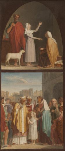 Sketch for the Saint-Eustache church (1st arrondissement of Paris): between 1851 and 1855. Creator: Pierre-Auguste Pichon