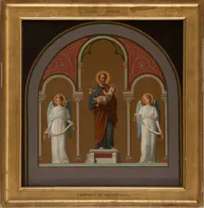 Sketch for the Saint-Joseph church: Saint Joseph, 1874. Creator: Pierre-Auguste Pichon