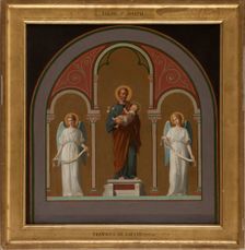 Sketch for the Saint-Joseph church: Saint Joseph, 1874. Creator: Pierre-Auguste Pichon