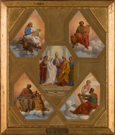 Sketch for the Saint-Jacques-du-Haut-Pas church: Marriage of the Virgin, 1851. Creator: Sébastien Louis Guillaume Norblin de la Gourdaine