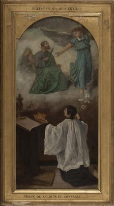 Sketch for the Saint-Louis-en-l'Ile church..., 1870. Creator: Isidore Patrois