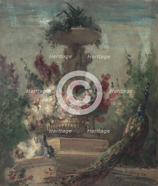 Sketch for the Salon des Lettres of the l'Hotel de Ville in Paris..., between 1889 and 1892. Creator: Charles Monginot.