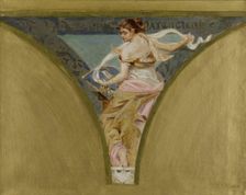 Sketch for the salle des fêtes in the Hôtel de Ville, Paris...lace, between 1889 and 1893. Creator: Jean Joseph Weerts