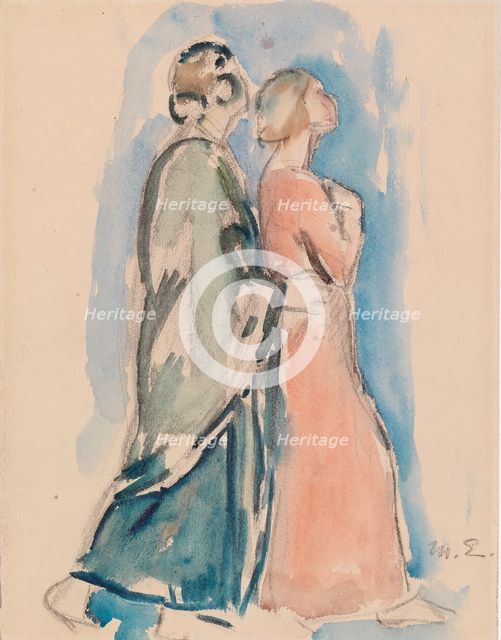 Sketch for the stained glass window Christus Resurrexit in Pori Church, 1920-1925. Creator: Magnus Enckell.