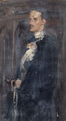 Sketch for the Portrait of Prince Carl, 1890-1895. Creator: Albert Edelfelt