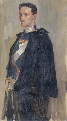Sketch for the Portrait of Prince Carl, 1890-1895. Creator: Albert Edelfelt