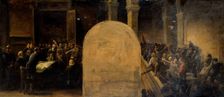 Sketch for the prefect's cabinet at the Hotel de Ville in Paris: Invasion of the Hotel de..., 1889. Creator: Jean-Baptiste Noro