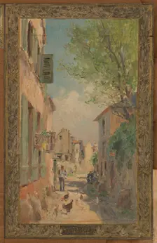 Sketch for the reception hall at the town hall of Vanves: Views of Vanves, 1902. Creator: Pierre Vauthier