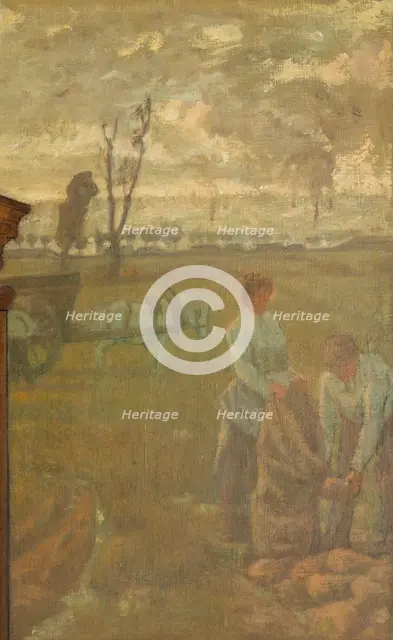 Sketch for the reception hall in the town hall of Vanves: Surroundings of Vanves, 1902. Creator: Jean Joseph Enders.