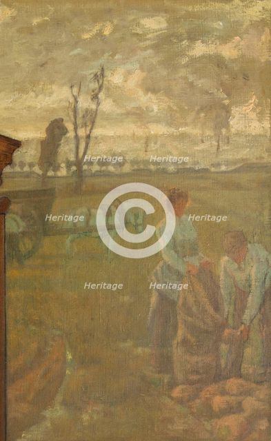 Sketch for the reception hall in the town hall of Vanves: Surroundings of Vanves, 1902. Creator: Jean Joseph Enders.