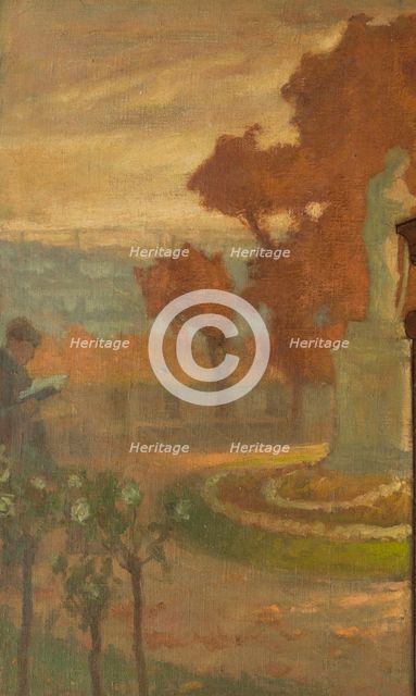 Sketch for the reception hall in the town hall of Vanves: Surroundings of Vanves, 1902. Creator: Jean Joseph Enders.