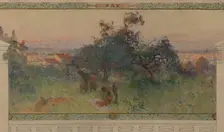 Sketch for the reception hall in the town hall of Vanves: Peace, between 1902 and 1903. Creator: Henri Gaston Darien