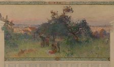 Sketch for the reception hall in the town hall of Vanves: Peace, between 1902 and 1903. Creator: Henri Gaston Darien