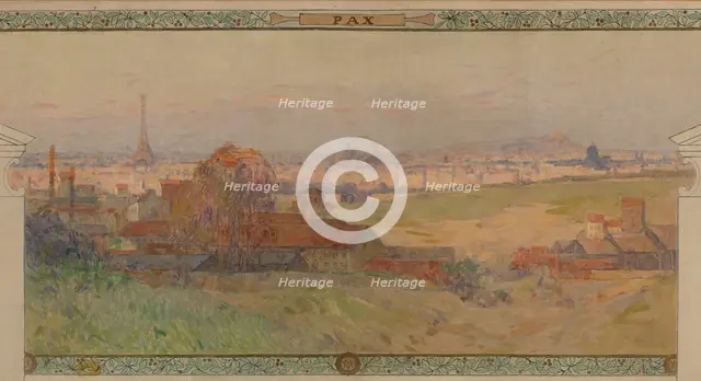 Sketch for the reception hall in the town hall of Vanves: Peace, between 1902 and 1903. Creator: Henri Gaston Darien.