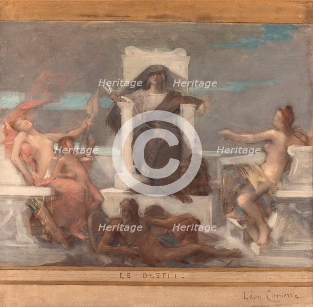 Sketch for the reception hall of the town hall in the 4th arrondissement: Destiny, 1884. Creator: Leon Francois Comerre.