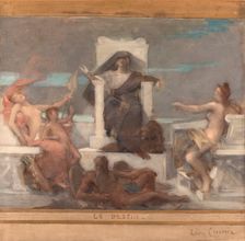 Sketch for the reception hall of the town hall in the 4th arrondissement: Destiny, 1884. Creator: Leon Francois Comerre