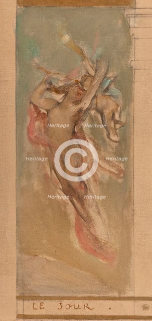 Sketch for the reception hall of the town hall in the 4th arrondissement: Day. Earth. Spring...1884. Creator: Leon Francois Comerre.