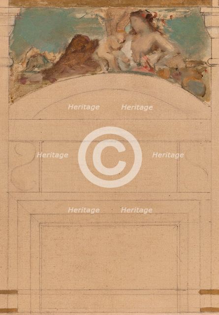 Sketch for the reception hall of the town hall in the 4th arrondissement: Day. Earth. Spring...1884. Creator: Leon Francois Comerre.