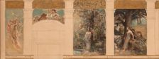 Sketch for the reception hall of the town hall in the 4th arrondissement: Day. Earth. Spring...1884. Creator: Leon Francois Comerre