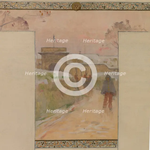 Sketch for the reception hall of the town hall in Vanves: Pro Patria, between 1902 and 1903. Creator: Henri Gaston Darien.
