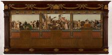 Sketch for the reception hall of the town hall of the 20th arrondissement: Birth, homeland..., 1884. Creator: Jules Didier