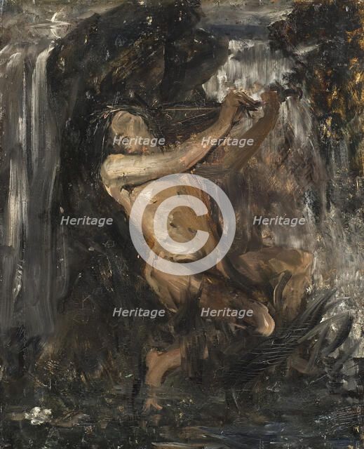 Sketch for The Water Sprite, late 19th-early 20th century. Creator: Ernst Josephson.