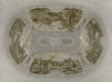 Sketch for the wedding hall of the town hall of Courbevoie: The Seasons (ceiling), 1884. Creator: Alexandre Seon