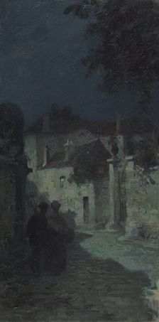 Sketch for the town hall of Bagneux: rue Etienne Dolet, landscape, c1907. Creator: Paul Albert Steck