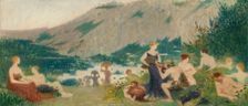 Sketch for the town hall of Bagnolet (Seine-Saint-Denis): Autumn, 1893. Creator: Henri Rachou