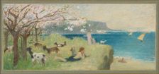 Sketch for the town hall of Bagnolet (Seine-Saint-Denis): Spring, 1893. Creator: Henri Rachou