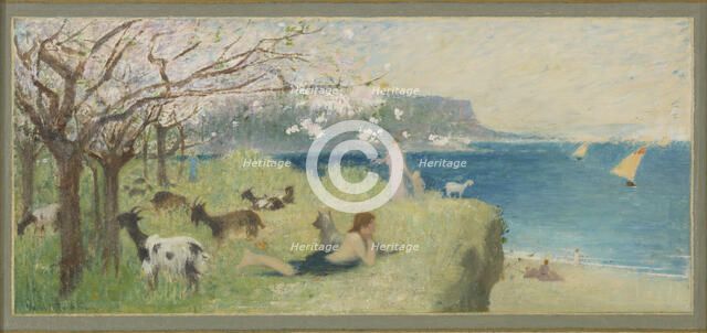 Sketch for the town hall of Bagnolet (Seine-Saint-Denis): Spring, 1893. Creator: Henri Rachou.